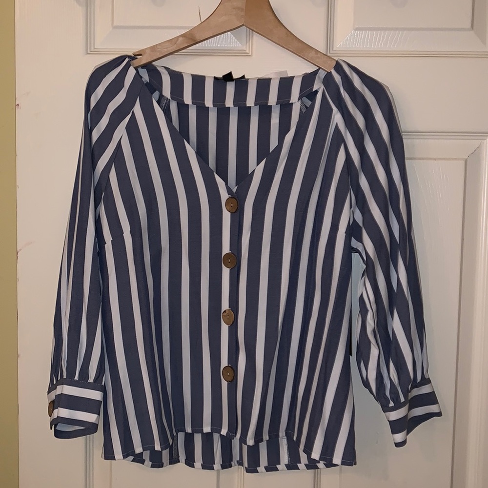 Denim button up dress shirt